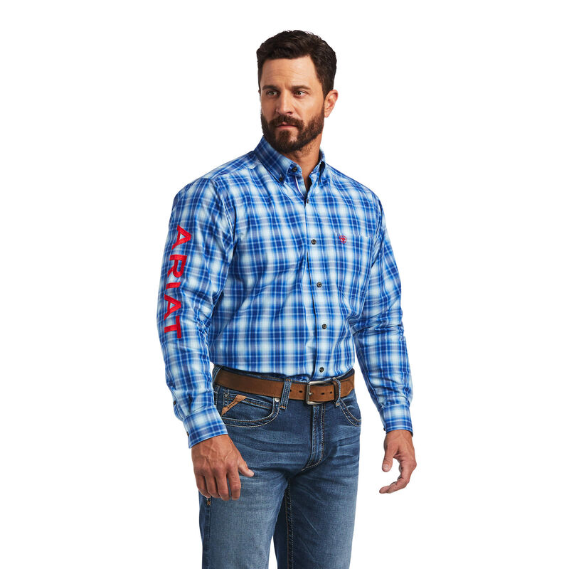 Ariat Hemden Herren - Pro Series Team Yves Classic Fit Blau ( XPVBW-5839 )